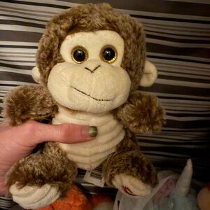 Kellytoy Brown and Cream Plush Monkey Stuffed Animal